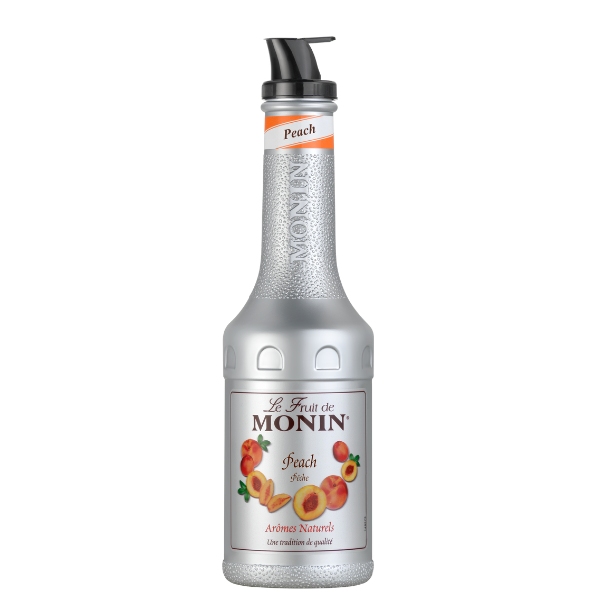 MONIN Le Fruit Pfirsich Fruchtpüree 1 L – PET-Flasche