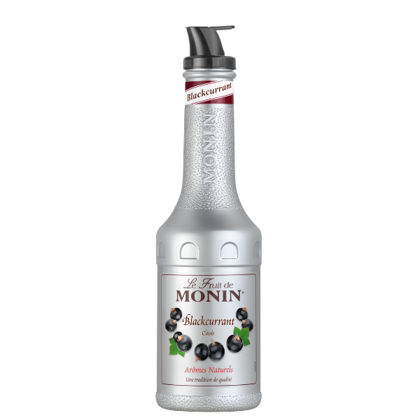 MONIN Le Fruit Schwarze Johannisbeere Fruchtpüree 1 L – PET-Flasche