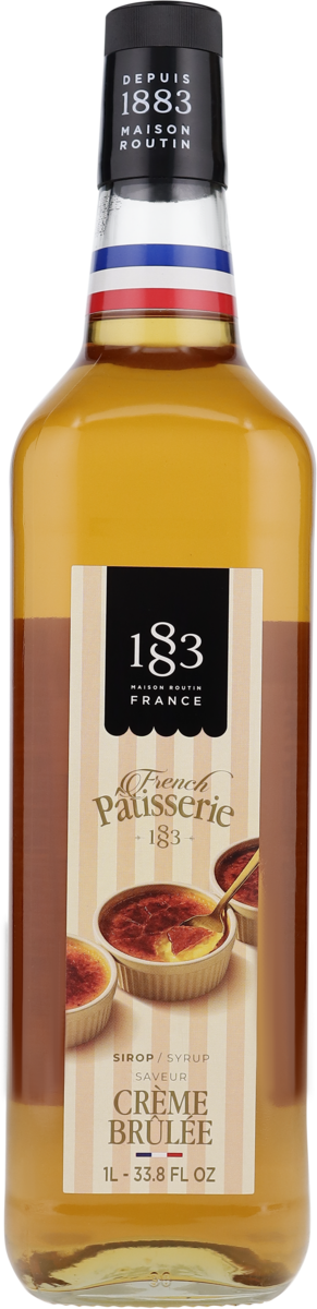 1883 Crème Brûlée French Pâtisserie Sirup 1 L – Glasflasche