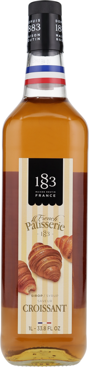 1883 Croissant French Pâtisserie Sirup 1 L – Glasflasche