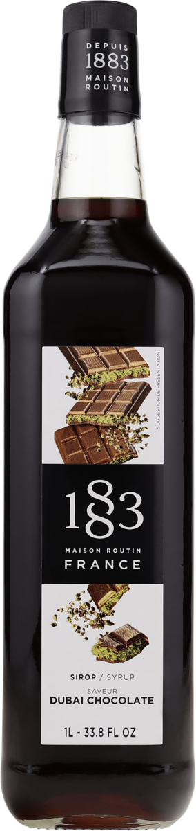 1883 Dubai Chocolate Sirup 1 L – Glasflasche