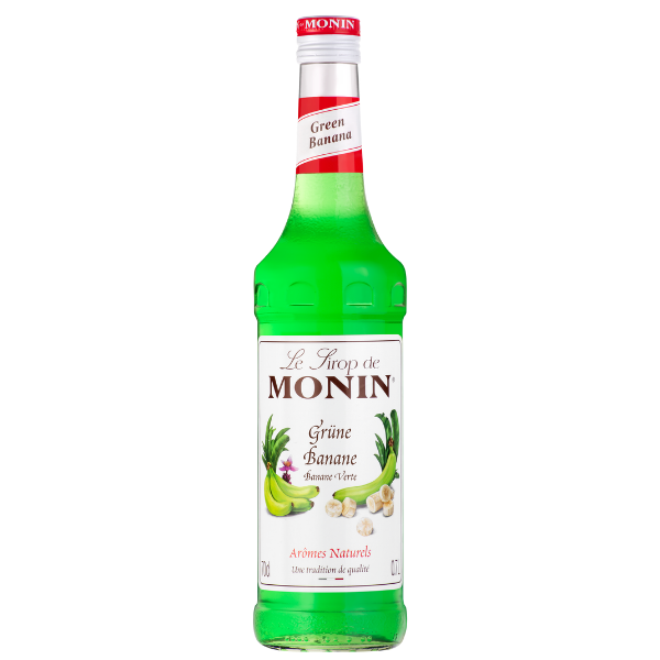MONIN grüne Banane Sirup 0,7 L – Glasflasche